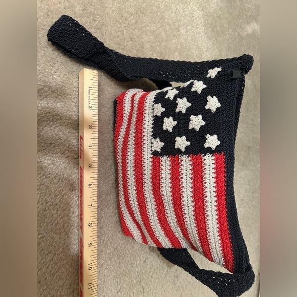 American Flag Crochet Bag - Picture 9 of 9